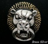 画像: Brass×Silver925ライオン ドロップハンドル 