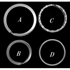 画像: 合金製キーリング　連結金具4種より